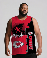 Sports Men's Big & Tall Sleeveless Shorts Two-piece